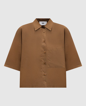 Solotre Коричневая рубашка M1AB0019