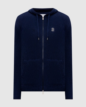 Brunello Cucinelli Синя спортивна куртка з кашеміру M22704806G