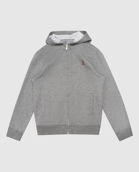 Brunello Cucinelli Дитяча сіра спортивна куртка BM831E517B