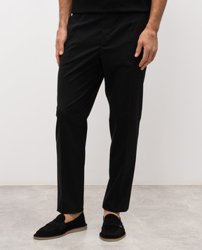 Dolce&Gabbana Черные брюки с шерстью GW13ETFUBFT