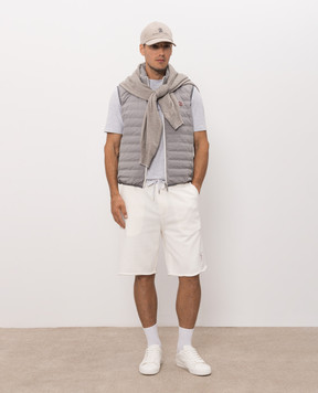 Brunello Cucinelli Білі шорти з вишивкою MM8263389G