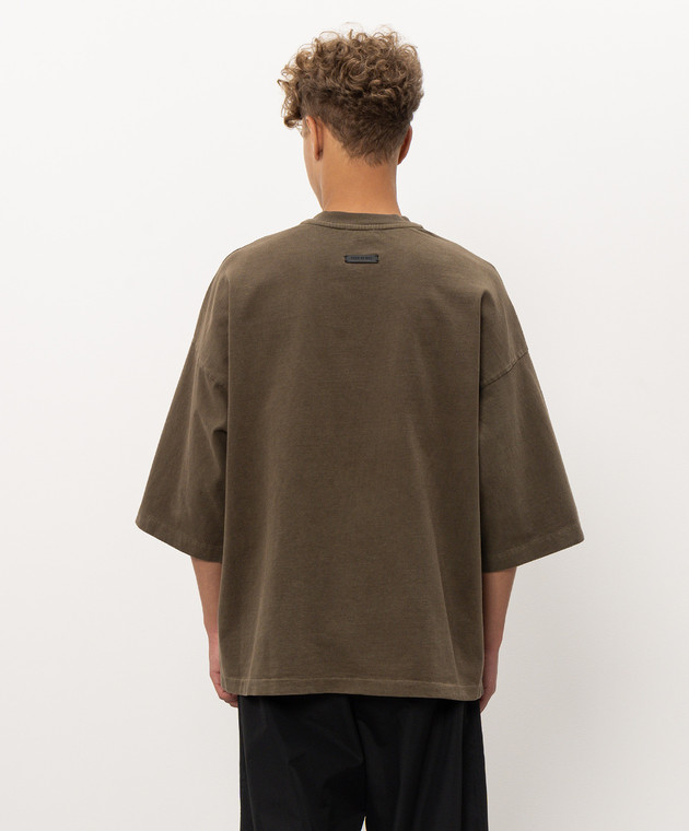Fear of God Футболка кольору хакі з принтом FG9M109960HWJ зображення 4