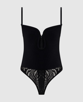 Herve Leger Чорне боді Jules 46HMB1498680