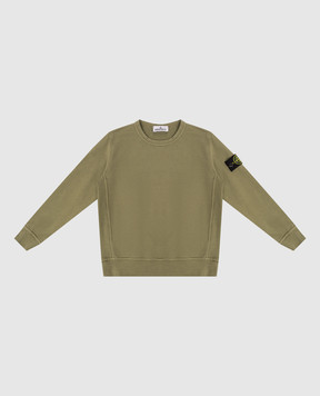 Stone Island Детский свитшот цвета хаки L1S166100005S004014