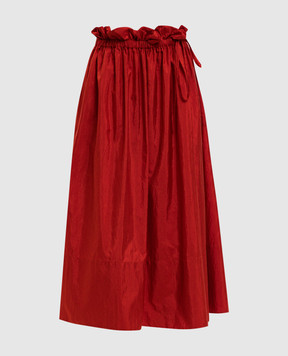 Jil Sander Червона спідниця з шовком J40MA0178J70003