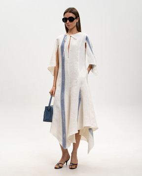 JW Anderson Сукня кольору айворі з льону DR0524PG1898