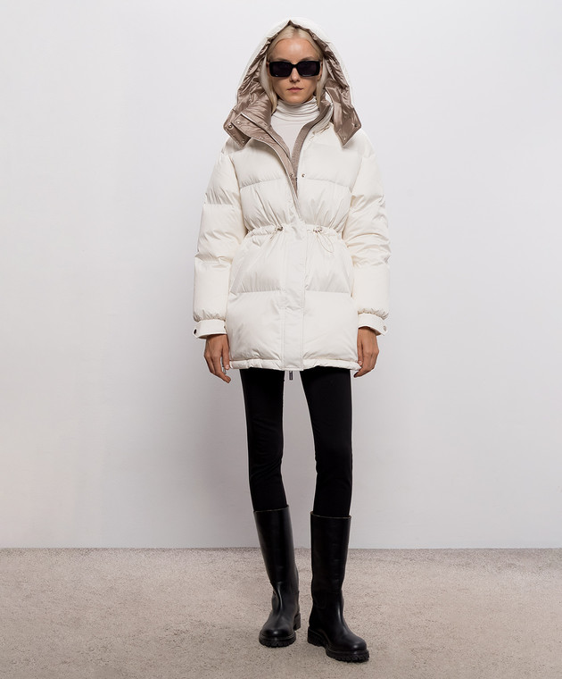 Be Florence Пуховик цвета айвори BE2687 изображение 2