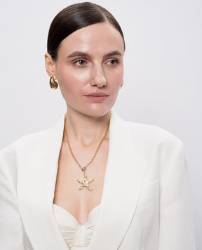 Oceanus Золотистая цепочка Pearl Drop Starfish PEARLDROPSTARFISH