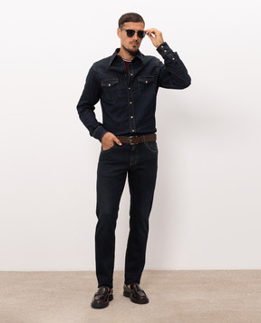 Dolce&Gabbana Синя джинсова сорочка G5JC8DG8PM4