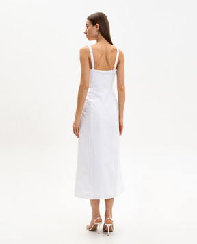 Victoria Beckham Біла сукня міді 1126WDR007043B