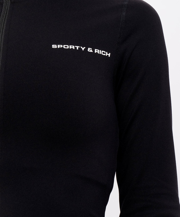 Sporty & Rich Черная спортивная куртка Freya TO01888315BA01 изображение 5