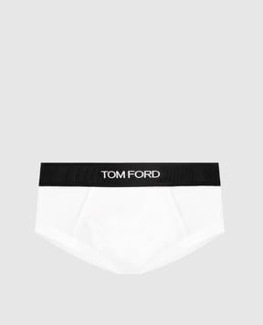 Tom Ford Білі труси-бріфи з логотипом T4LC11040