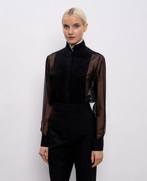Tom Ford Черная блуза из шелка CA3321FAX1328