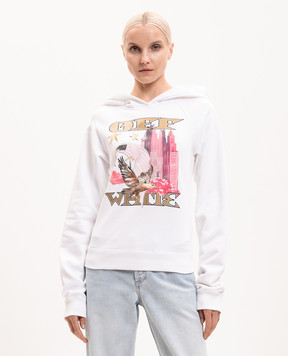 Off-White Біле худі Allover Frame 29E00296T
