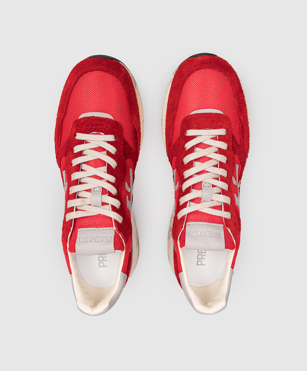 Premiata Червоні комбіновані кросівки MICK MICK01 зображення 4