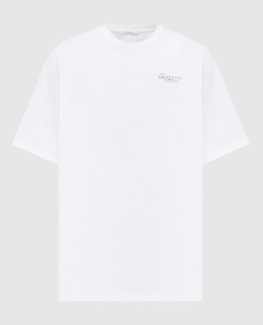 Givenchy Біла футболка з принтом логотипа BM71NK3YSA
