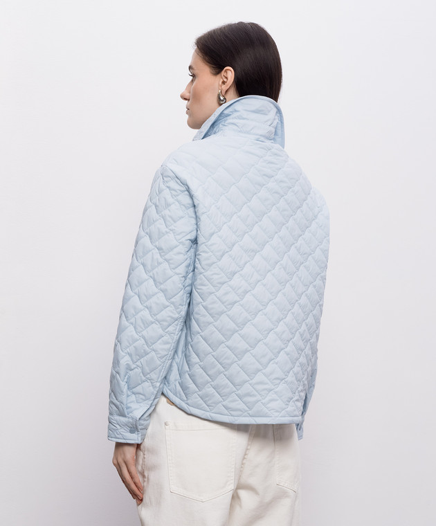 Herno Блакитна стьобана куртка GI000351D12456Z зображення 4