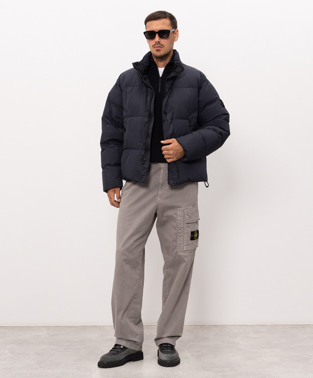 Stone Island Синій джемпер з вовною L2S155100008S00A1 зображення 2