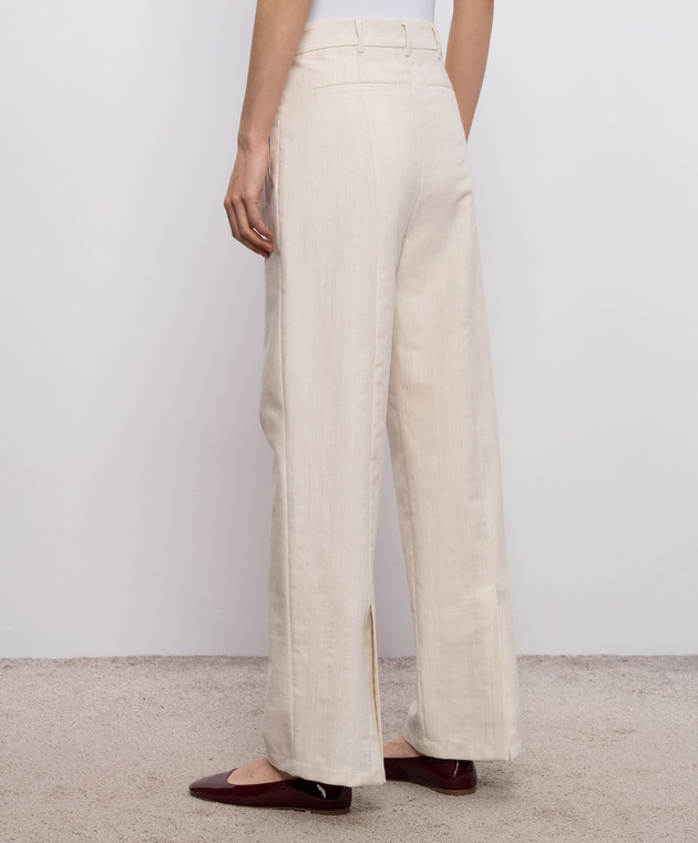 Max & Co Бежевые штаны ADORNO с шерстью MCOADORNO изображение 3