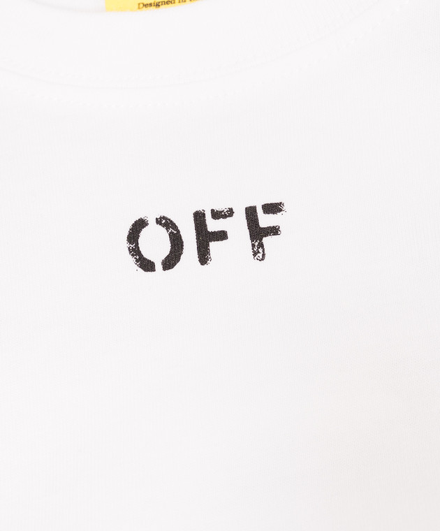 Off-White Детская футболка с принтом логотипа 44BAA002S26J006 изображение 3