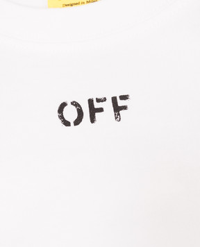 Off-White Детская футболка с принтом логотипа 44BAA002S26J006