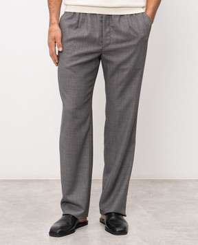 Dolce&Gabbana Серые брюки из шерсти GV4LHTFM2HM