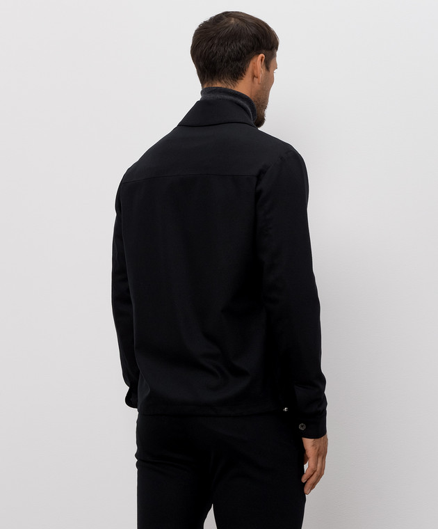 Marco Pescarolo Чорна куртка з вовни та кашеміру VENTIDUE5429 зображення 4