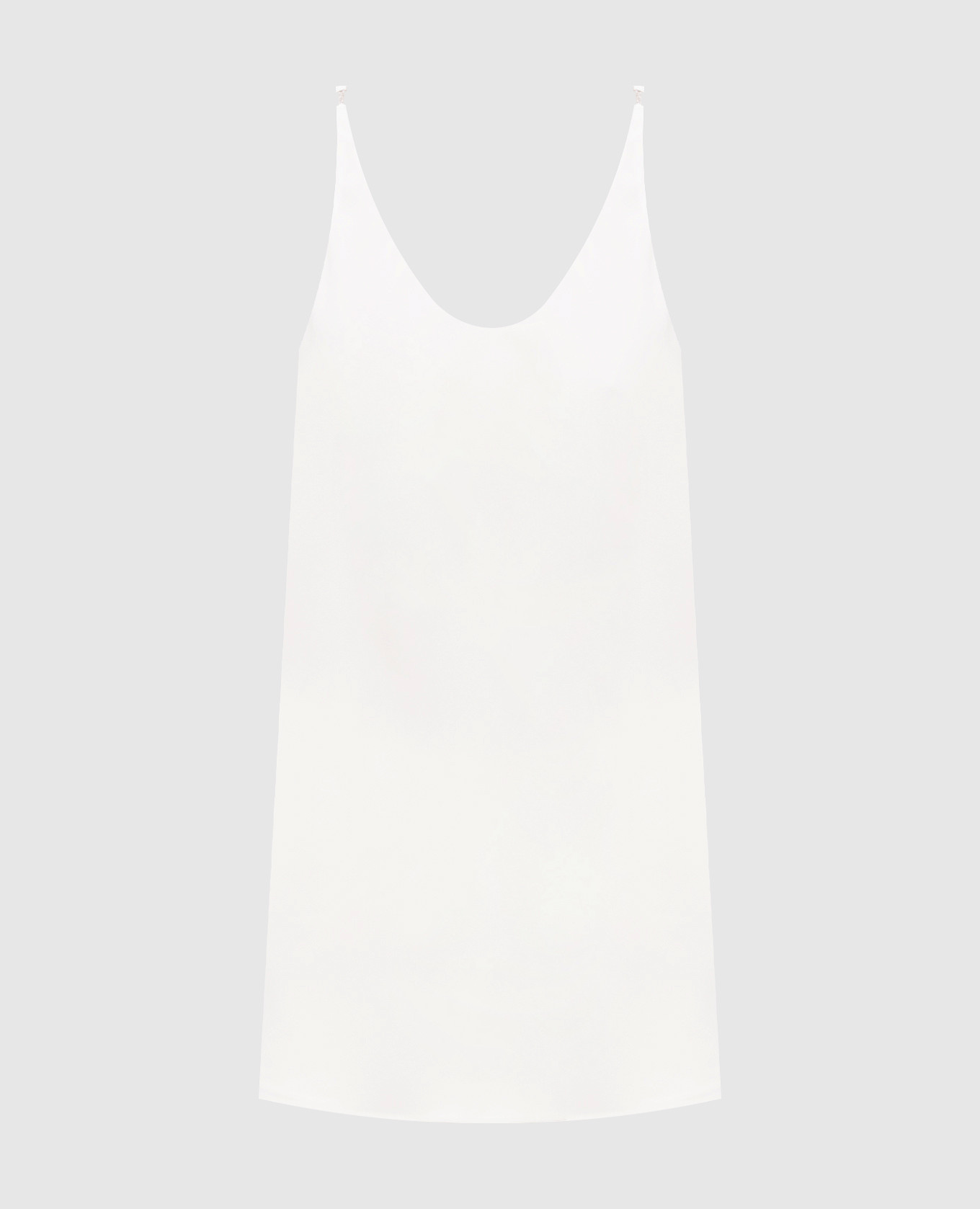 

Топ цвета айвори из шелка с цепочкой мониль, Бежевый, Топы