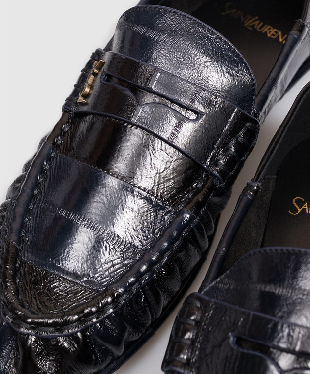 Saint Laurent Кожаные мокасины Cassandre A00415EABM0 изображение 5