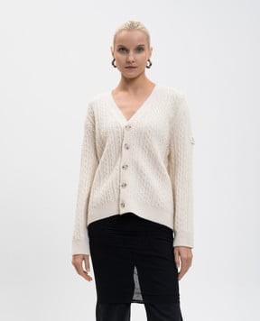 Maison Margiela MM6 Білий кардиган з емблемою S62HP0039M13195