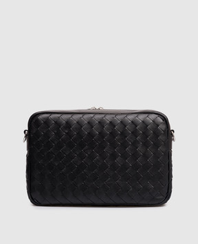 Bottega Veneta Чорна шкіряна сумка Intrecciato 755925V2HL1