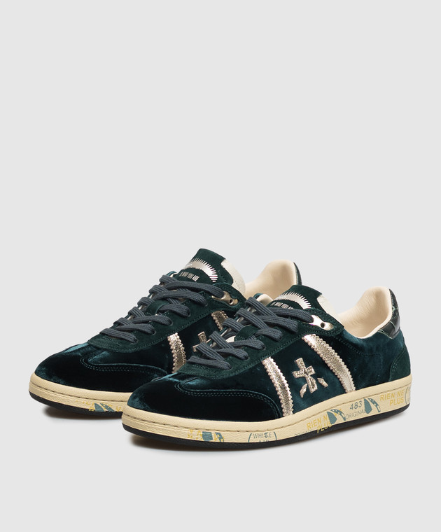 Premiata Зеленые велюровые кроссовки Bonnie BONNIED8581 изображение 2