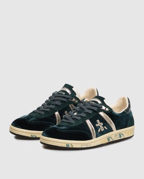 Premiata Зеленые велюровые кроссовки Bonnie BONNIED8581