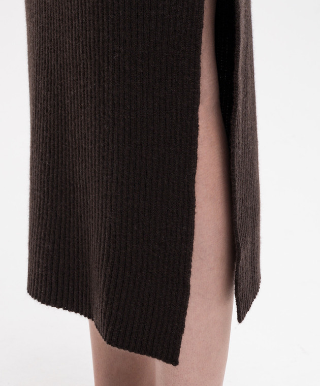 Allude Коричнева спідниця з вовни та кашеміру 26517081 зображення 5