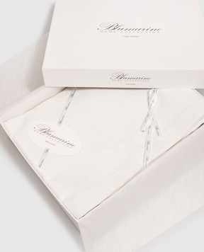 Blumarine Home Сіра скатертина Sorgente з вишивкою логотипа W0200250024