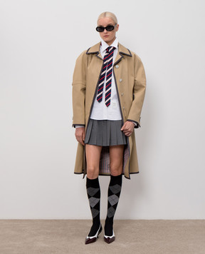 Thom Browne Белая рубашка с вышивкой FLL215EE1528