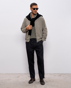 Brunello Cucinelli Зеленая куртка MY4196583