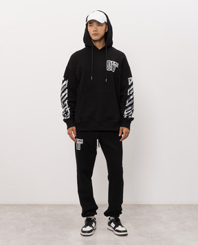 Off-White Чорне худі з принтом Arrow 44MBB085F26F00L