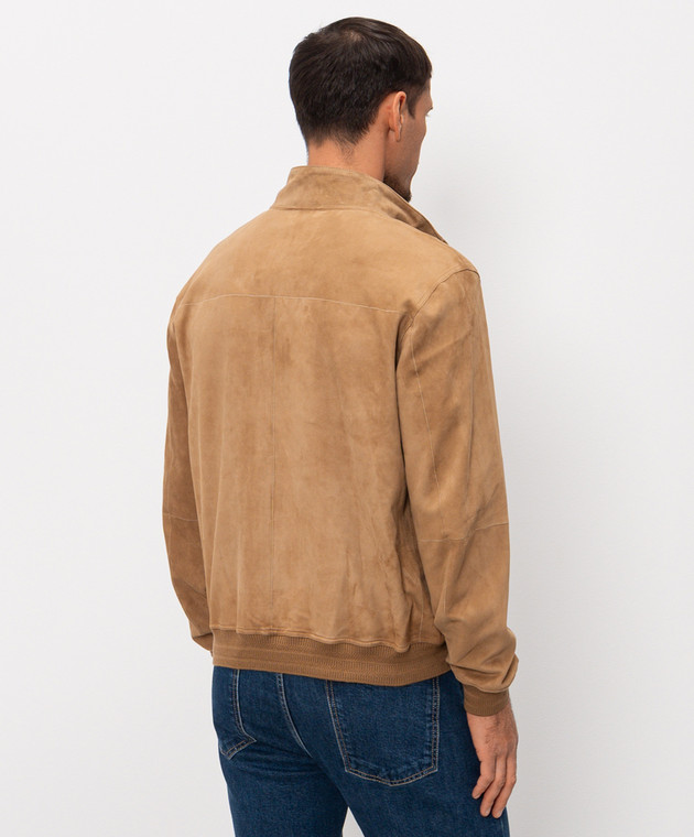 Cashmere&Whiskey Коричневая замшевая куртка 23254100332 изображение 4