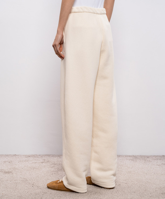 Max Mara Бежеві утеплені спортивні штани DENTE MXPDENTE зображення 4