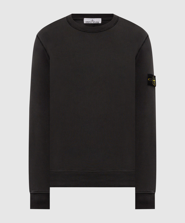Stone Island Серый свитшот с патчем логотипа L2S156100060S0051