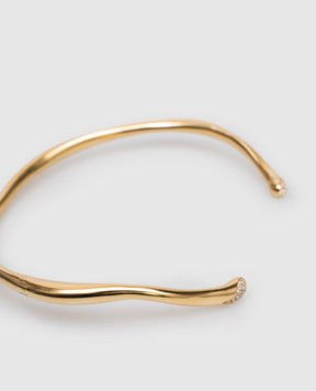 Missoma Золотое колье Molten Snow Torque с позолотой MTGN4CZ