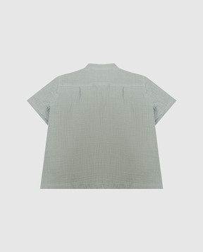 Dolce&Gabbana Дитяча зелена сорочка з монограмою логотипа L14S80FU5YU