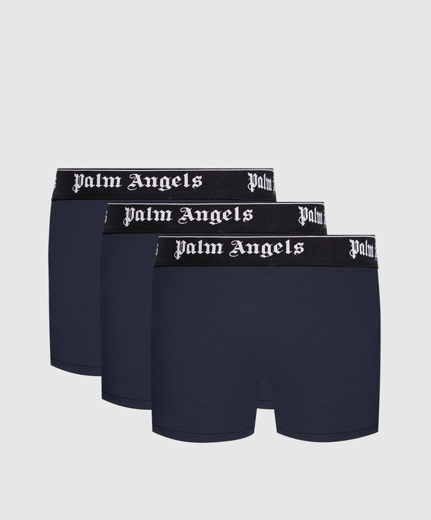 Palm Angels Набор синих трусов с логотипом PLA1UMWTR04TR изображение 2