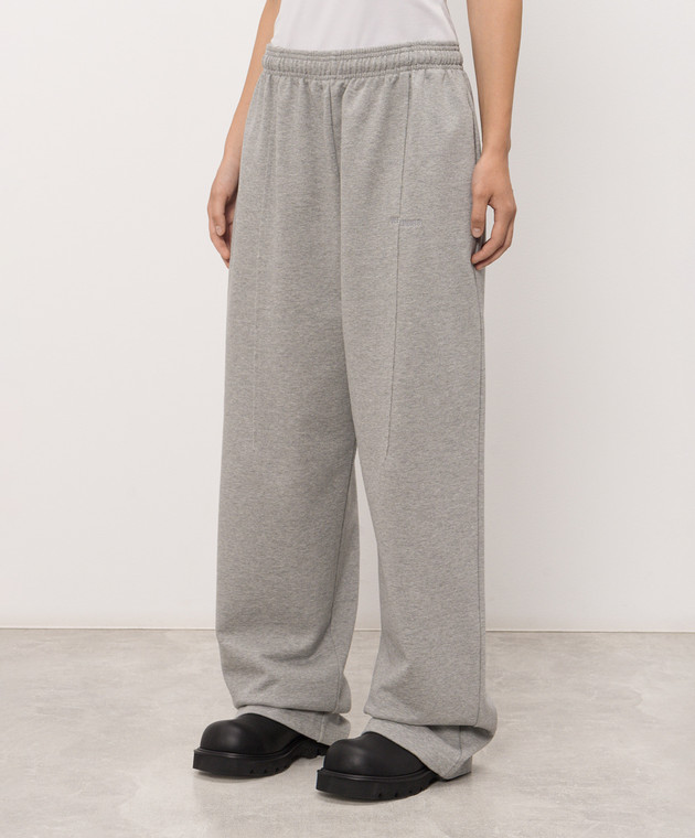Vetements Серые меланжевые спортивные штаны MH27SP180G изображение 3