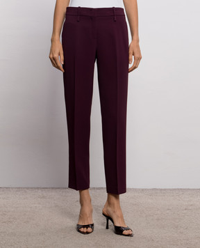 Ermanno Scervino Бордовые штаны D496P310ILM