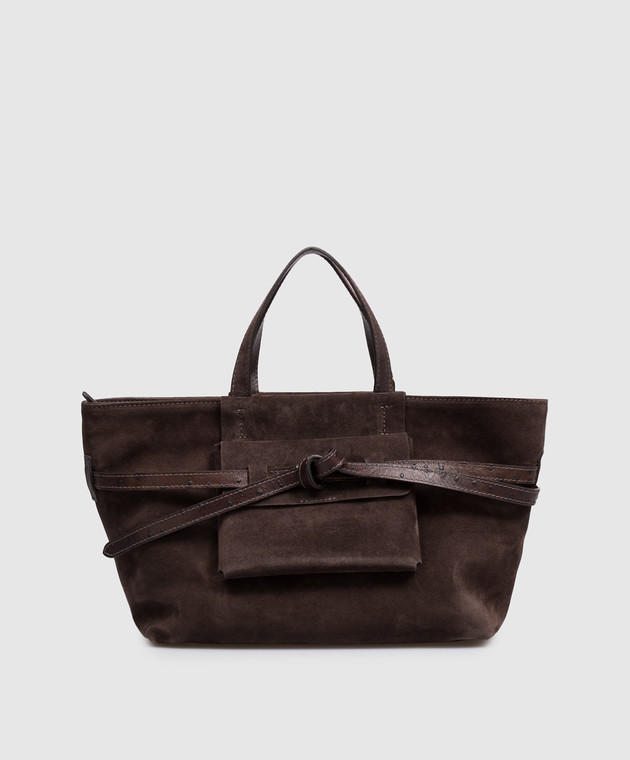 Gianni Chiarini Коричнева замшева сумка-тоут Belty BS12695CMSTEMU
