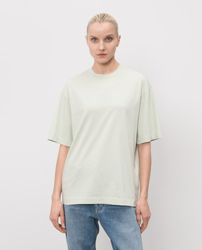 Off-White Зелена футболка з принтом логотипа 44MAA120S26J00H