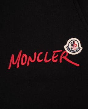 Moncler ENFANT Дитячі чорні утеплені джогери з вишивкою логотипа L29548H00006899PS