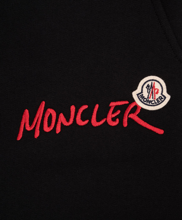 Moncler ENFANT Дитячі чорні утеплені джогери з вишивкою логотипа L29548H00006899PS зображення 3